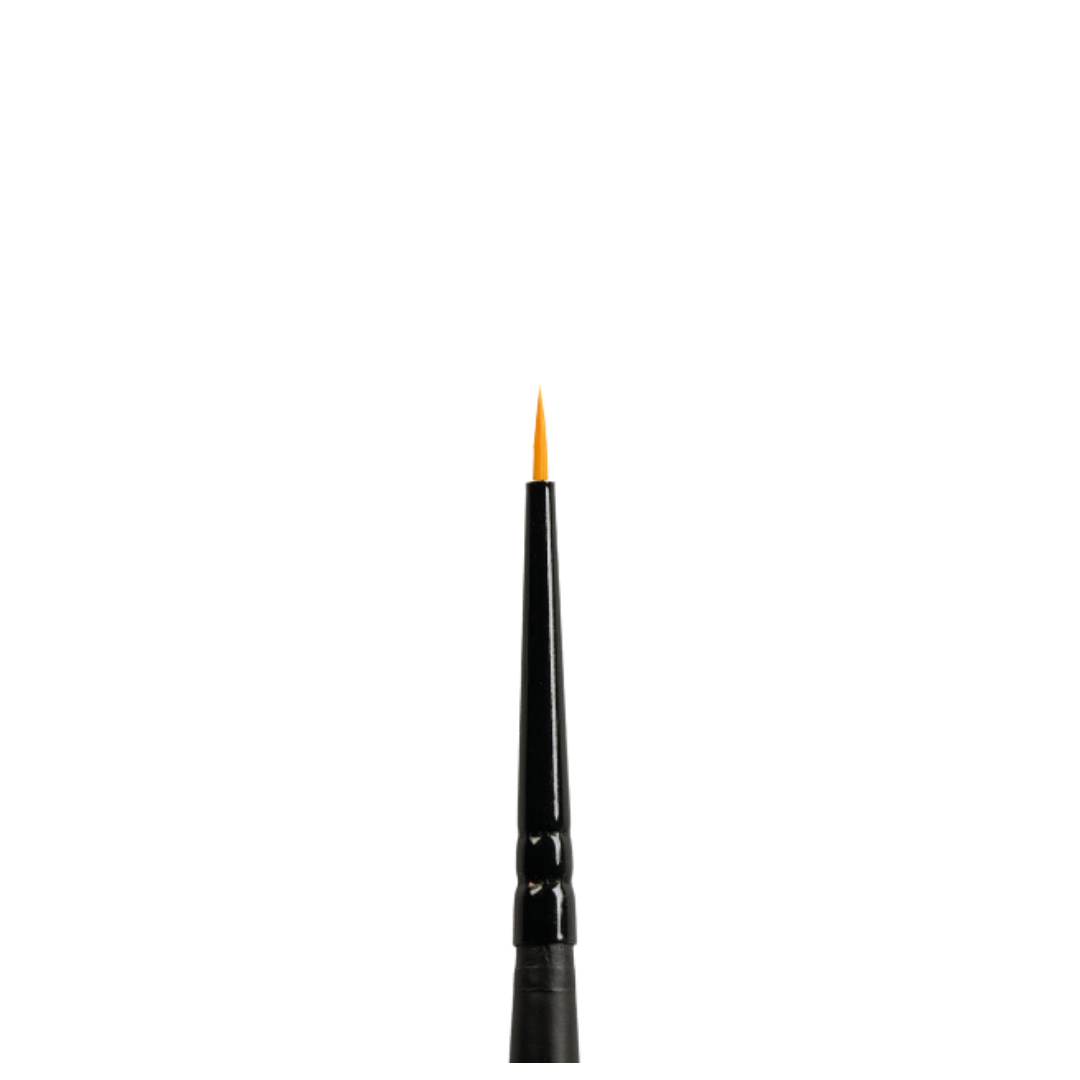 AK Interactive Synthetic Round Brush 4/0, designed for ultra-fine detailing, precision work, and small-scale painting in models and miniatures.