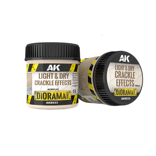 AK Interactive - Diorama - Light & Dry Crackle Effects (100ml)