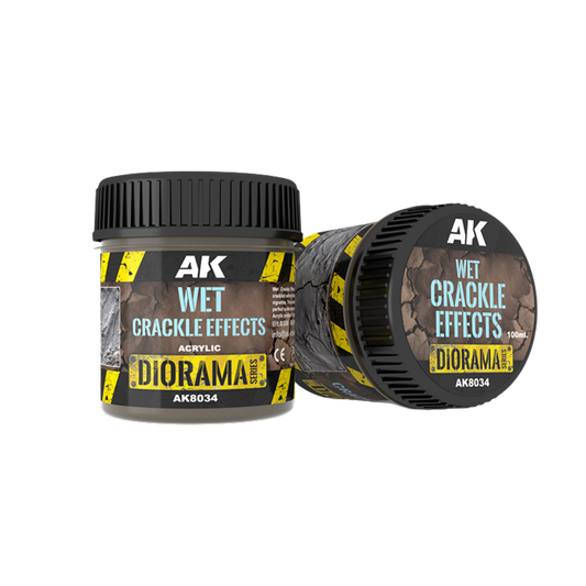 Wet Crackle Effects acrylic-based product for creating realistic crackle ground textures on vehicles and dioramas. Non-toxic and easy to apply.