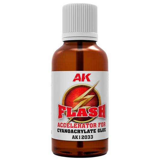 AK Interactive Flash Glue Accelerator 30ml for cyanoacrylate adhesives and model building projects