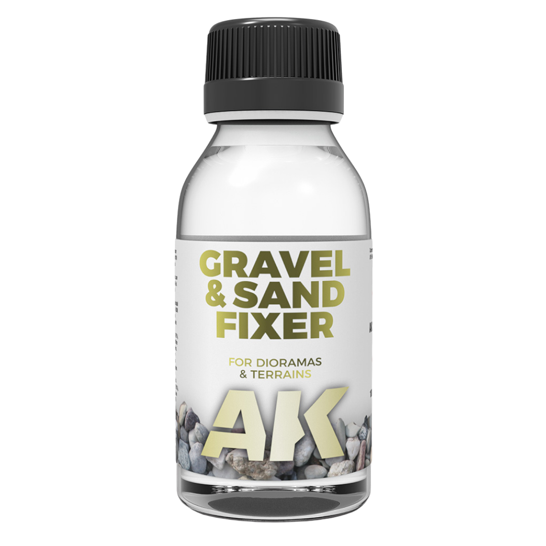 AK Interactive Gravel and Sand Fixer for miniature basing and terrain