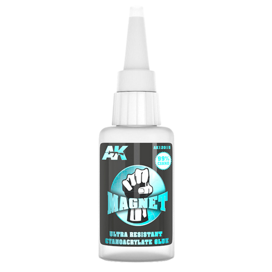 AK Interactive Magnet Cyanoacrylate Glue 20g adhesive for magnets miniatures and model kits