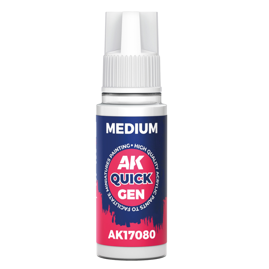 AK Interactive Quick Gen Medium 18ml for acrylic miniature painting