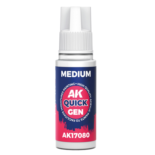 AK Interactive Quick Gen Medium 18ml for acrylic miniature painting