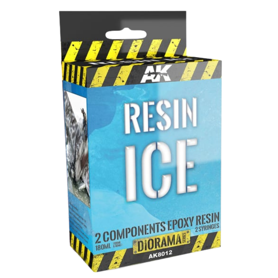 AK Interactive Resin Ice two component clear resin for realistic ice and frozen water effects in dioramas and models