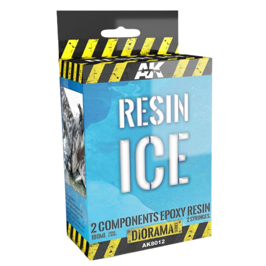 AK Interactive Resin Ice two component clear resin for realistic ice and frozen water effects in dioramas and models