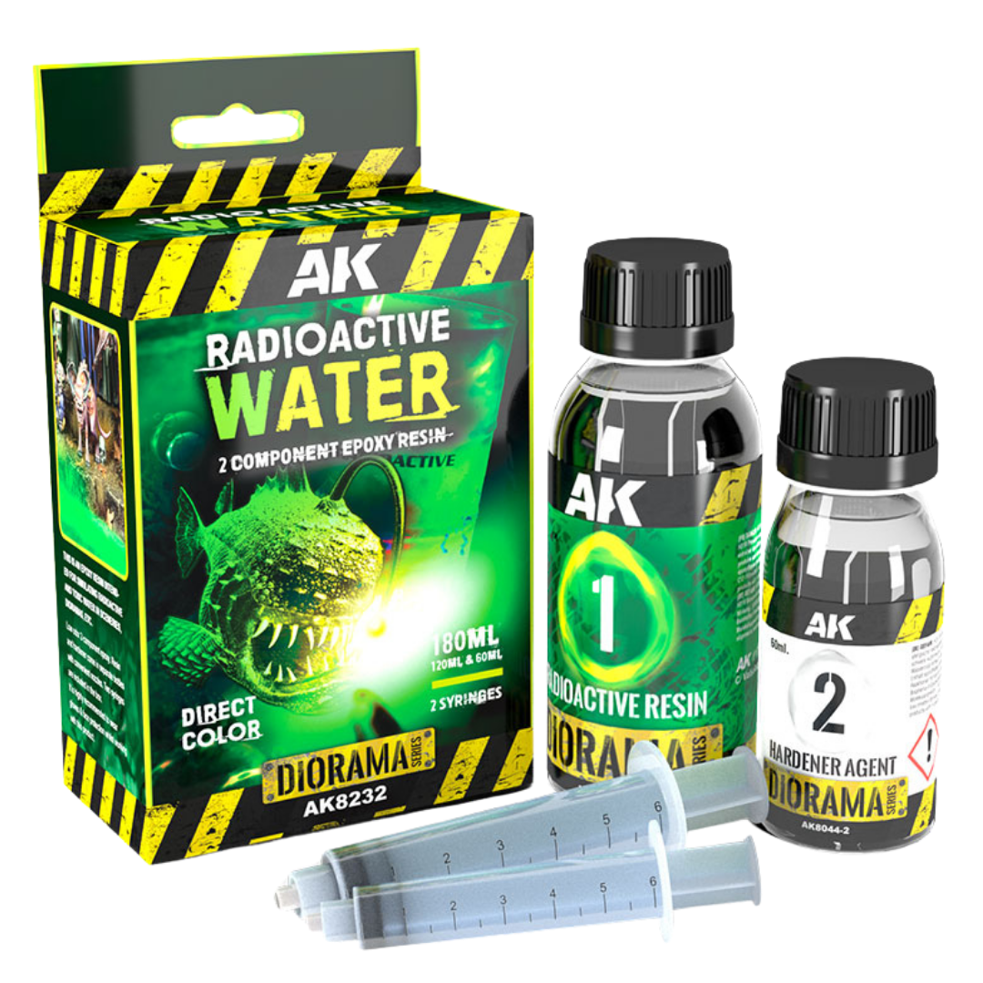 AK Interactive Resin Radioactive Water for toxic green water effects in dioramas terrain and miniature displays