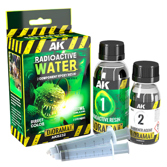 AK Interactive Resin Radioactive Water for toxic green water effects in dioramas terrain and miniature displays