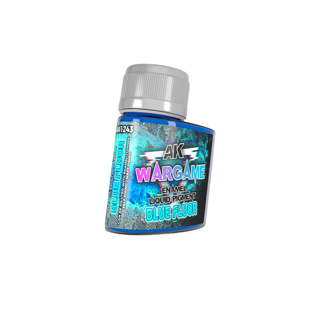 AK Interactive - Wargame - Enamel Liquid Pigments - Fluorescent Blue (35ml)