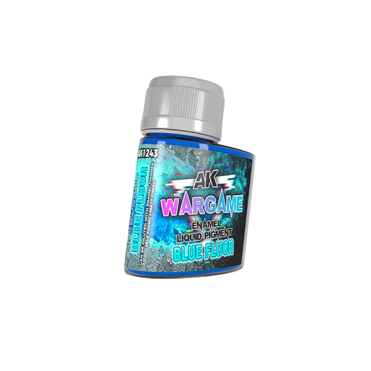 AK Interactive - Wargame - Enamel Liquid Pigments - Fluorescent Blue (35ml)
