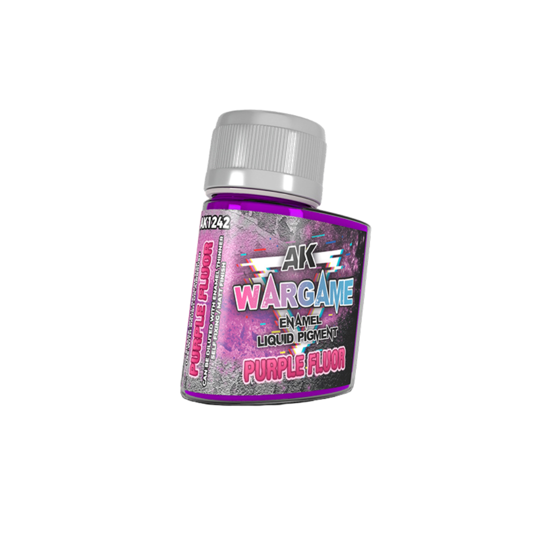 AK Interactive - Wargame - Enamel Liquid Pigments - Fluorescent Purple (35ml)