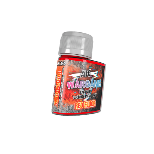 AK Interactive - Wargame - Enamel Liquid Pigments - Fluorescent Red (35ml)