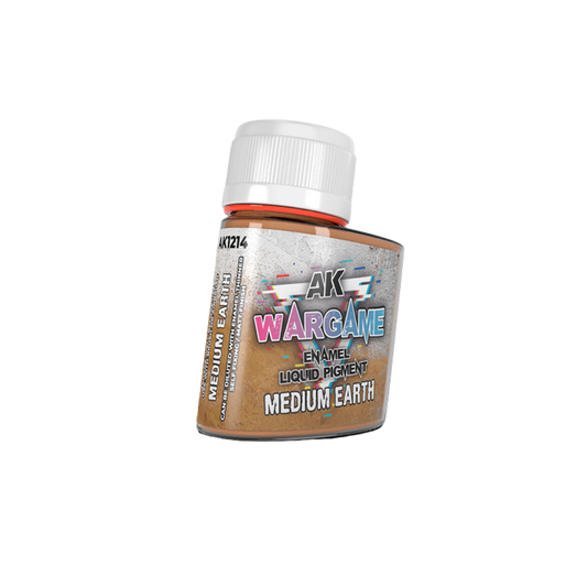 AK Interactive - Wargame - Enamel Liquid Pigments - Medium Earth (35ml)
