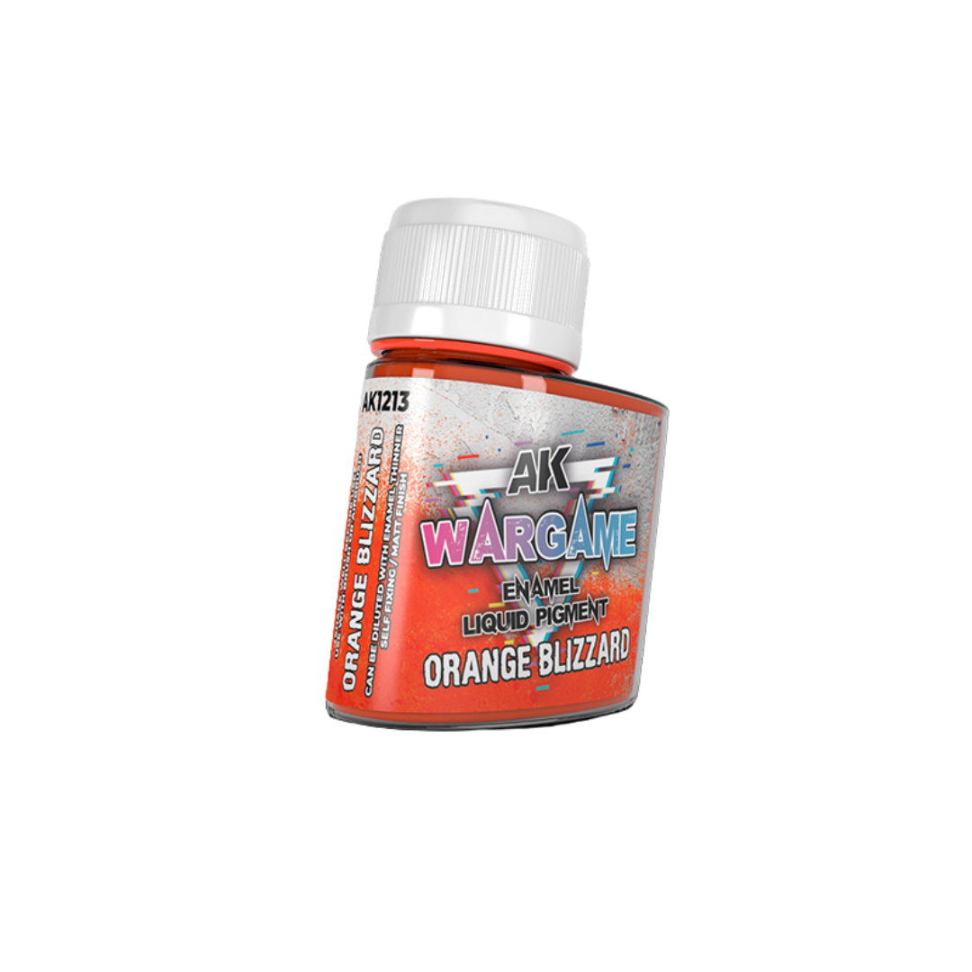 AK Interactive - Wargame - Enamel Liquid Pigments - Orange Blizzard (35ml)