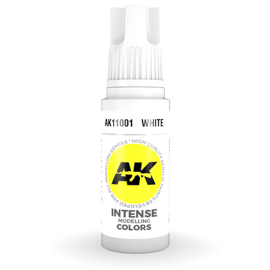 AK Interactive 3G Acrylic White 17ml bottle high opacity model paint for miniatures and Gunpla detailing