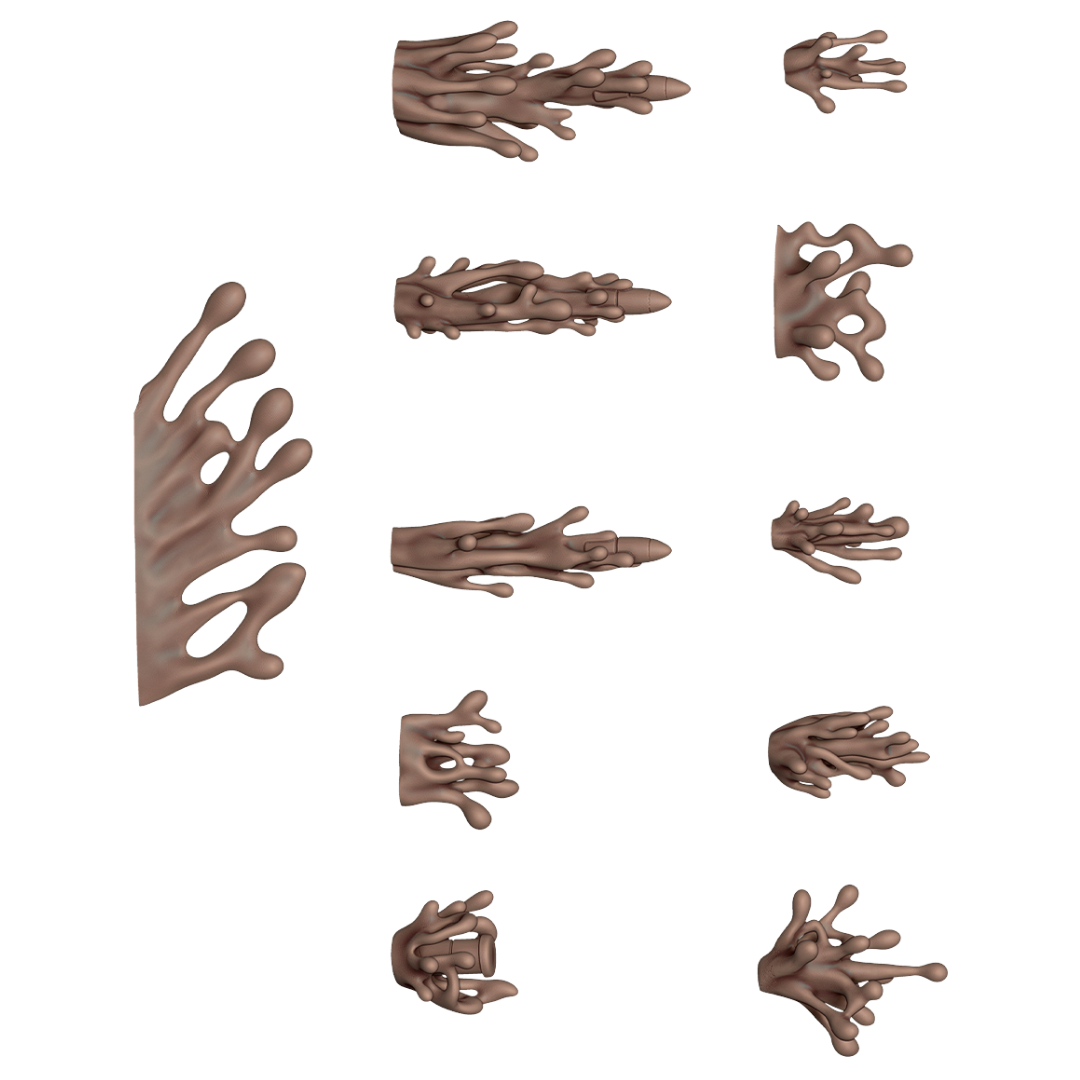 AK Interactive Blood FX basing bits 3D printed blood splashes for Warhammer miniatures and tabletop basing effects