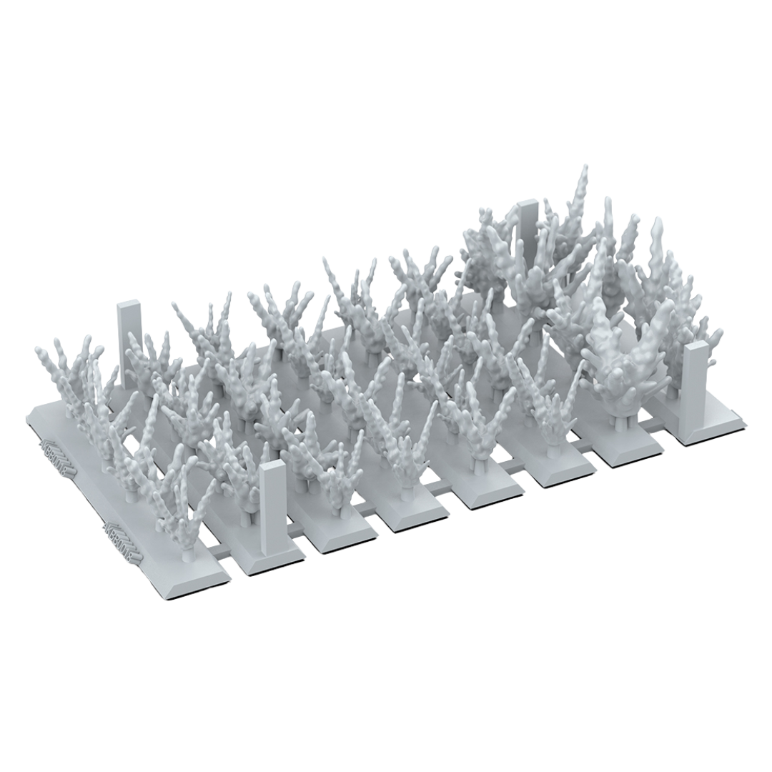 Bullet Impact FX applied on a miniature base, ricochet and crater effects for tabletop diorama