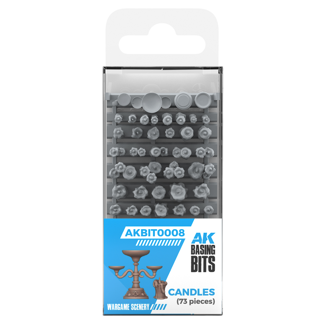 AK Interactive Basing Bits Candles retail pack, miniature basing accessories for dioramas and wargaming