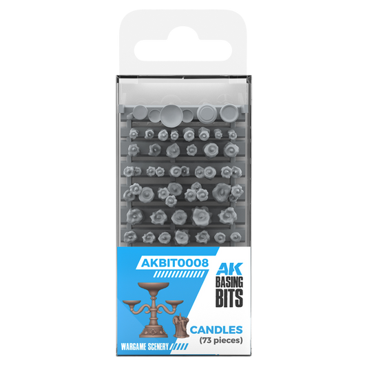 AK Interactive Basing Bits Candles retail pack, miniature basing accessories for dioramas and wargaming