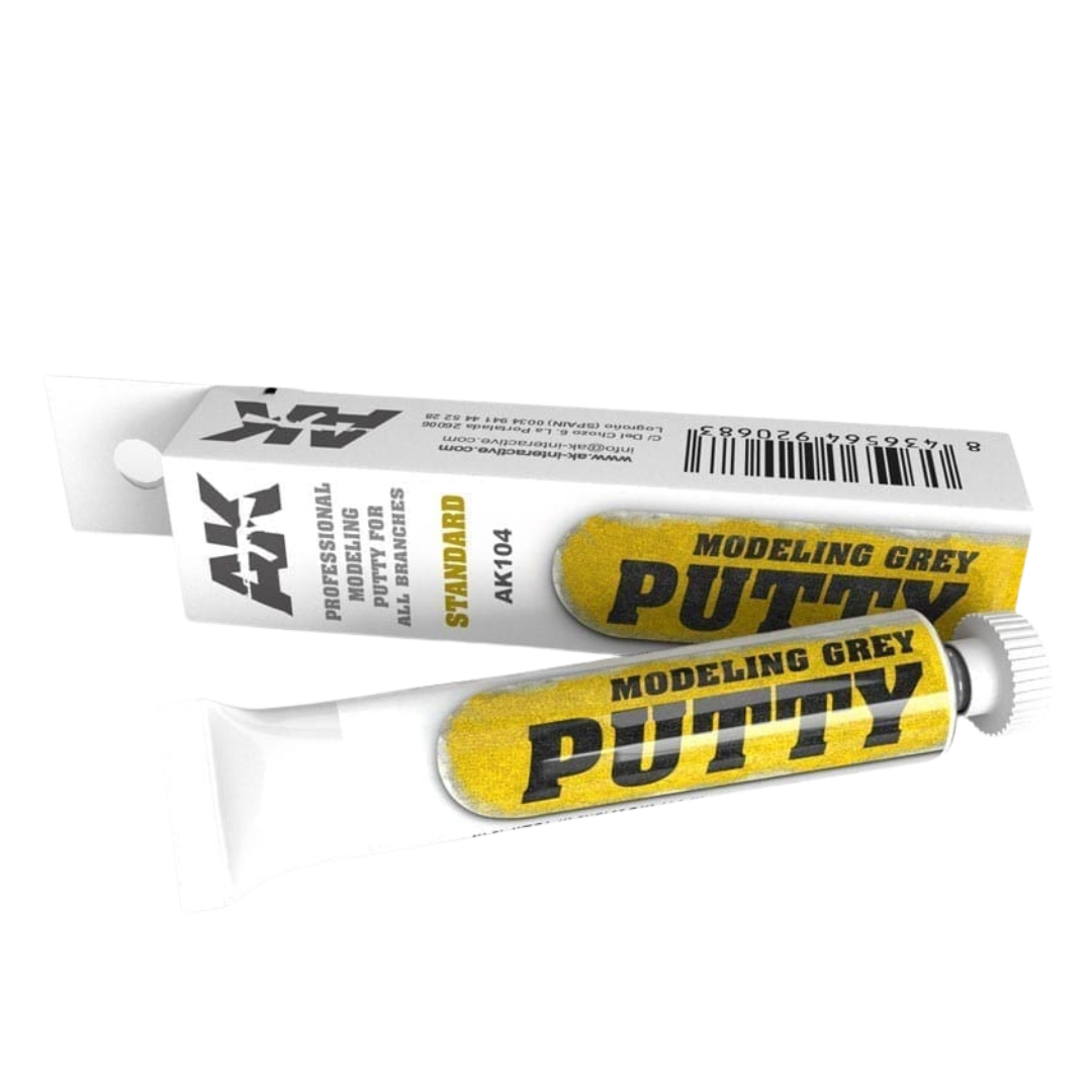 AK Interactive Modeling Putty Grey 20 ml jar for hobby and model kit detailing