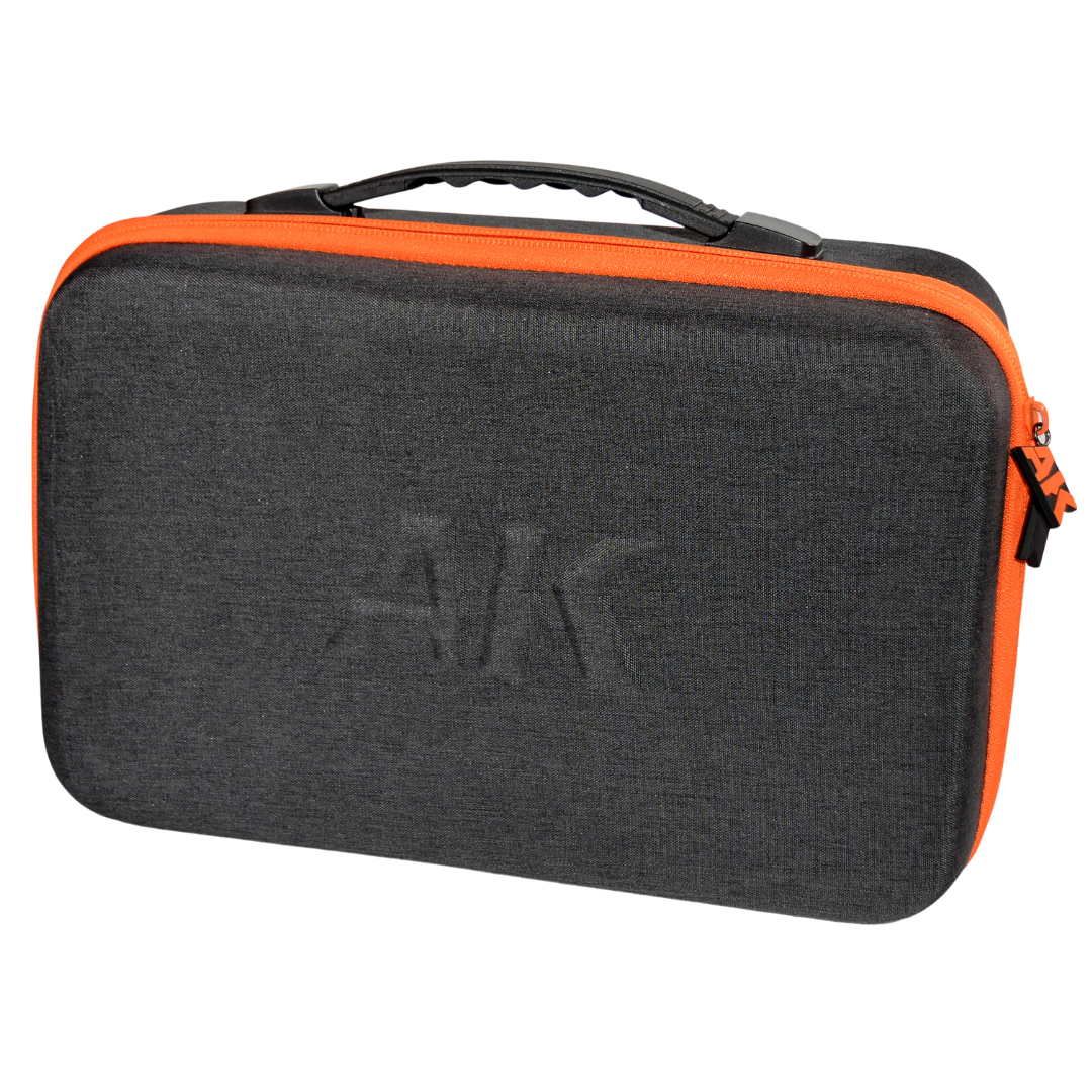 AK Interactive Special Transport Cloth Case with foam insert holding 60 hobby paint bottles for miniature and model painting storage