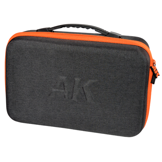 AK Interactive Special Transport Cloth Case with foam insert holding 60 hobby paint bottles for miniature and model painting storage