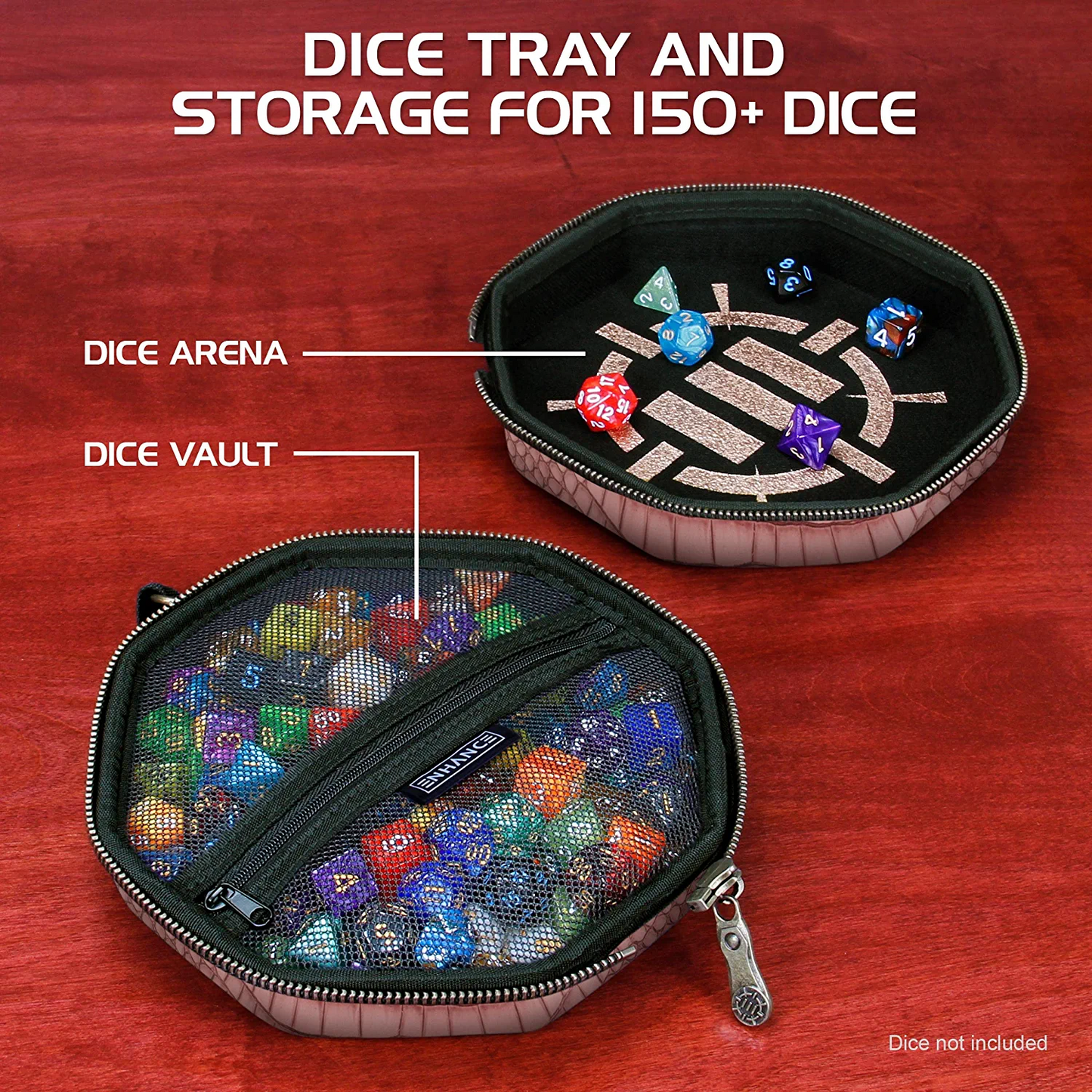AP Enhance Collector’s Edition Pink dice case with rolling tray and 150 dice storage2