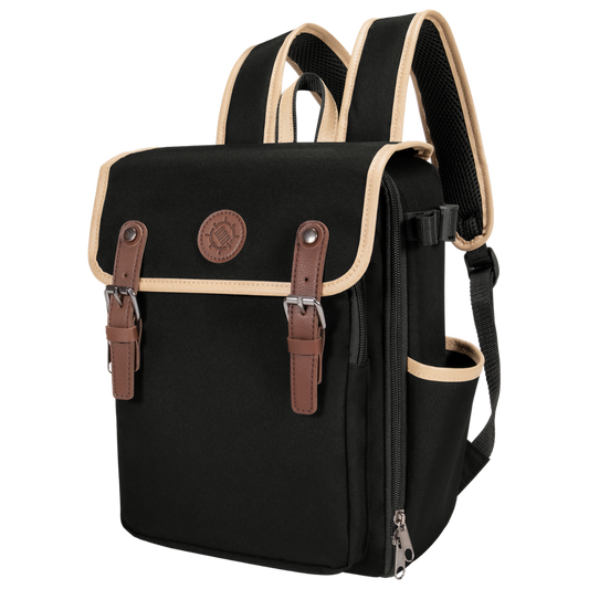 AP Enhance compact trading card backpack black with deck box storage playmat pocket and accessory compartments