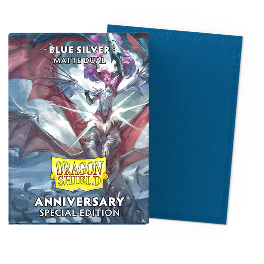 Dragon Shield - Sleeves - Matte Dual Blue/Silver (100)