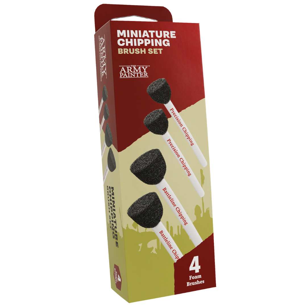 Army Painter Miniature Chipping Brush Set for model weathering and effects