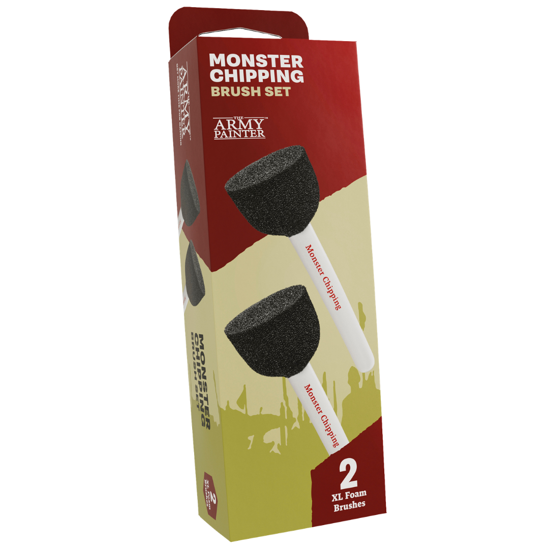Army Painter Monster Chipping Brush Set for large model weathering
