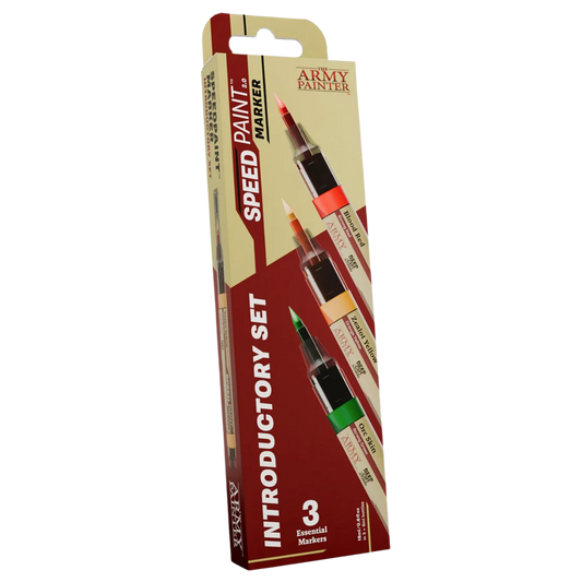 Army Painter Speedpaint Markers Introductory Set, refillable precision paint pens for miniature painting and touch-ups