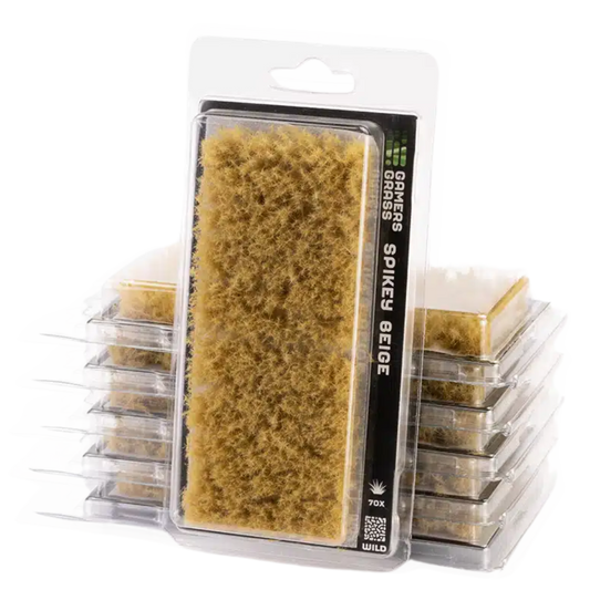 Gamers Grass XL 12mm Spikey Beige Tuft Wild for realistic dry grass terrain and miniature base decoration








