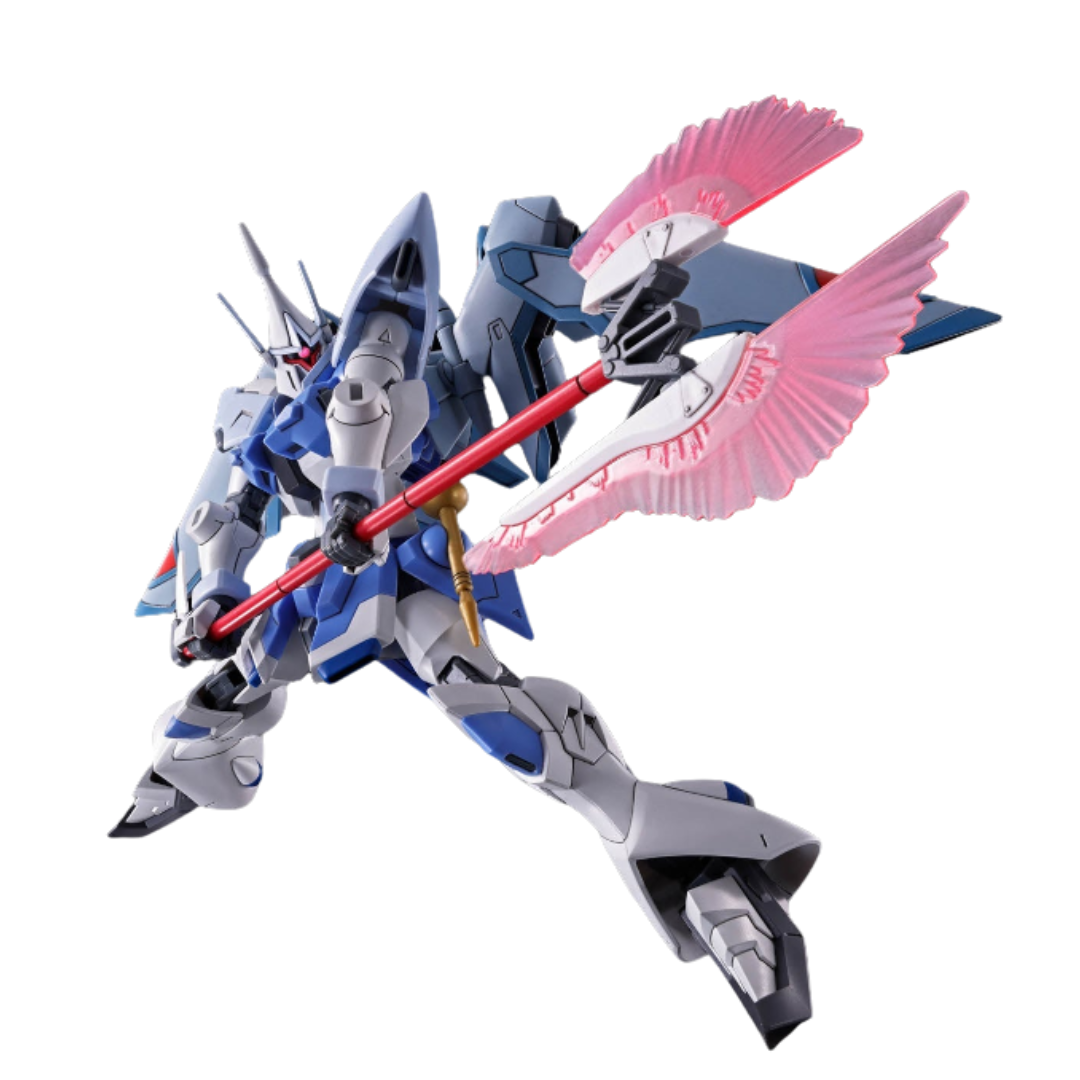 Bandai HG Gyan Strom Agnes Giebenrath Custom model kit from Gundam SEED Freedom, featuring custom details, enhanced weaponry, and dynamic articulation.