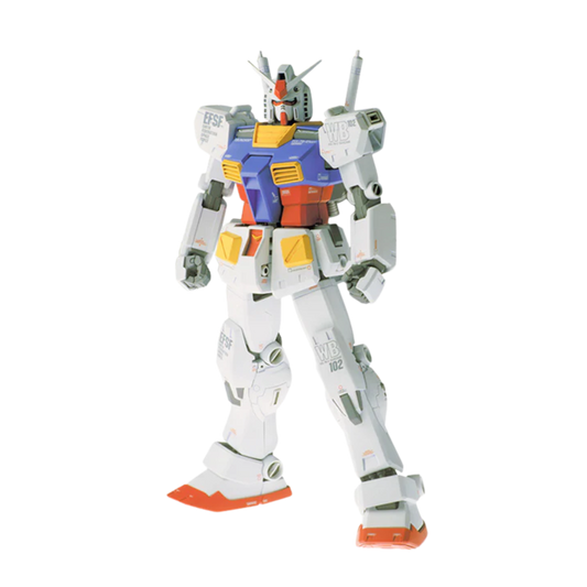 Bandai MG RX-78-2 Gundam Ver.Ka model kit with enhanced articulation, detailed panel lines, and classic weaponry for the ultimate Gunpla experience.