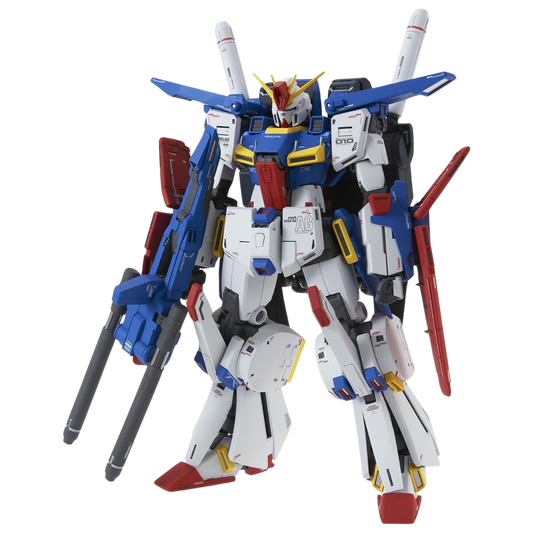 Bandai MG ZZ Gundam Ver. Ka model kit with full transformation, articulated frame, and powerful weapons from Mobile Suit Gundam ZZ.