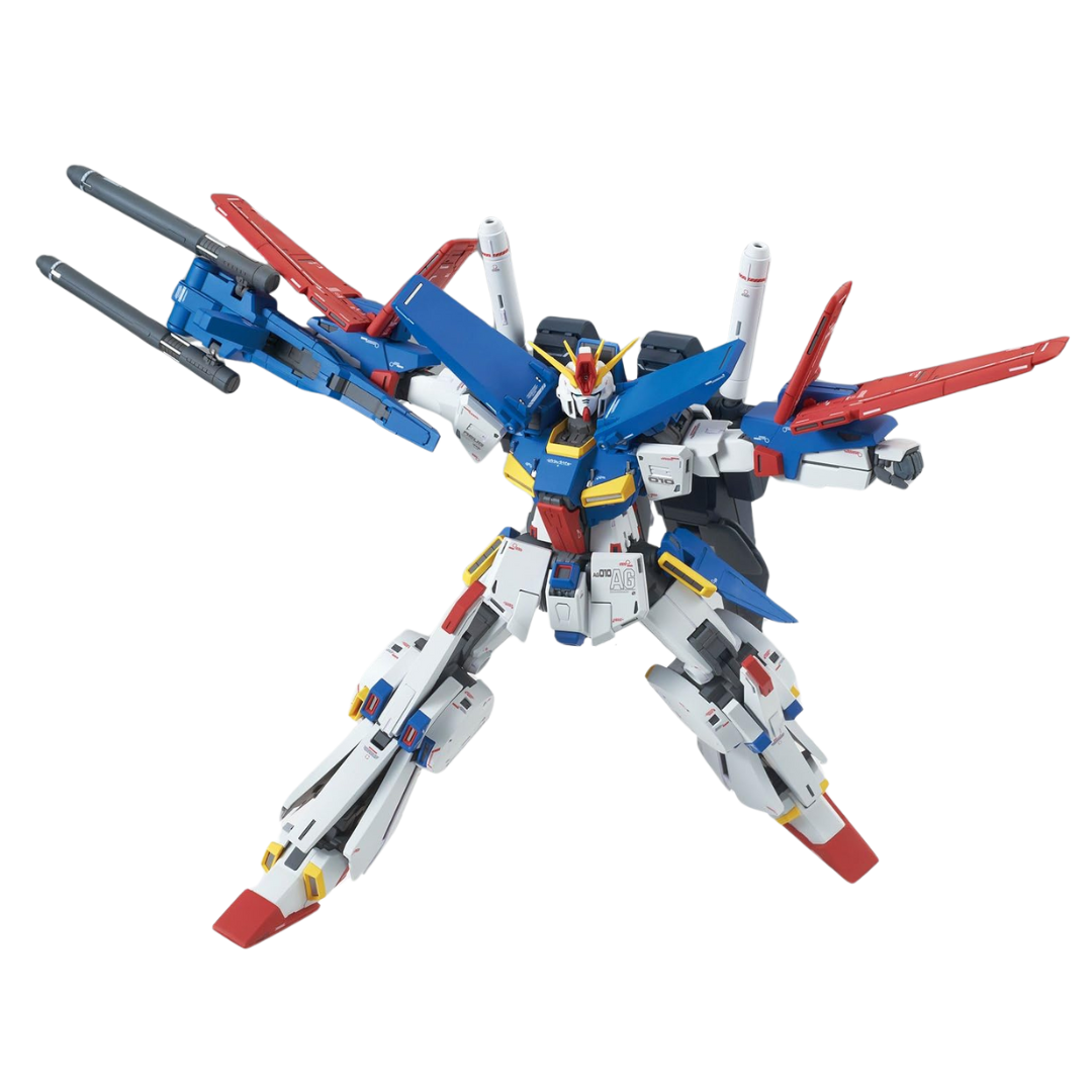 Bandai MG ZZ Gundam Ver. Ka model kit with full transformation, articulated frame, and powerful weapons from Mobile Suit Gundam ZZ.