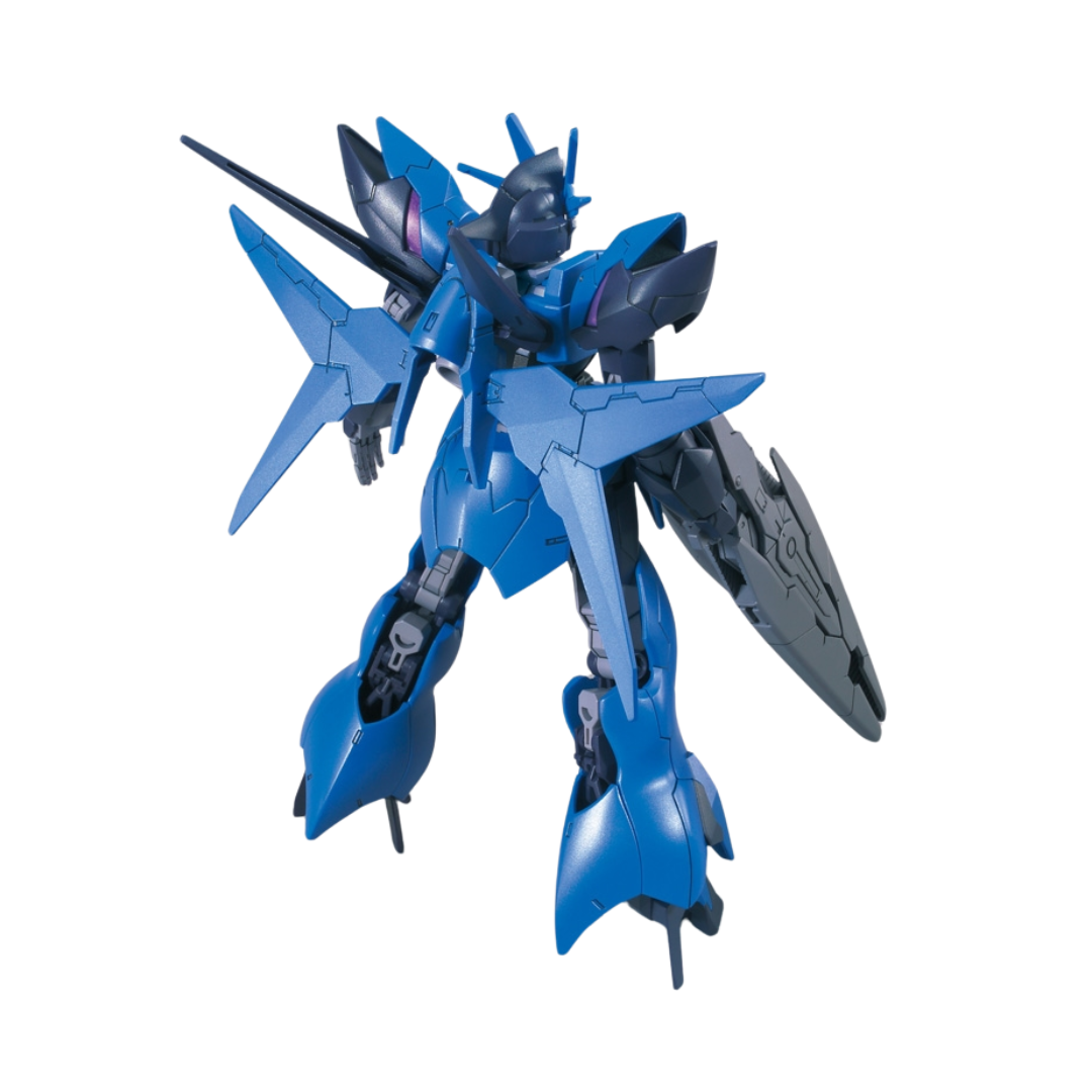 Bandai HG Alus Earthree Gundam model kit from Gundam Build Divers Re:Rise featuring modular armor, beam rifle, and dynamic articulation.