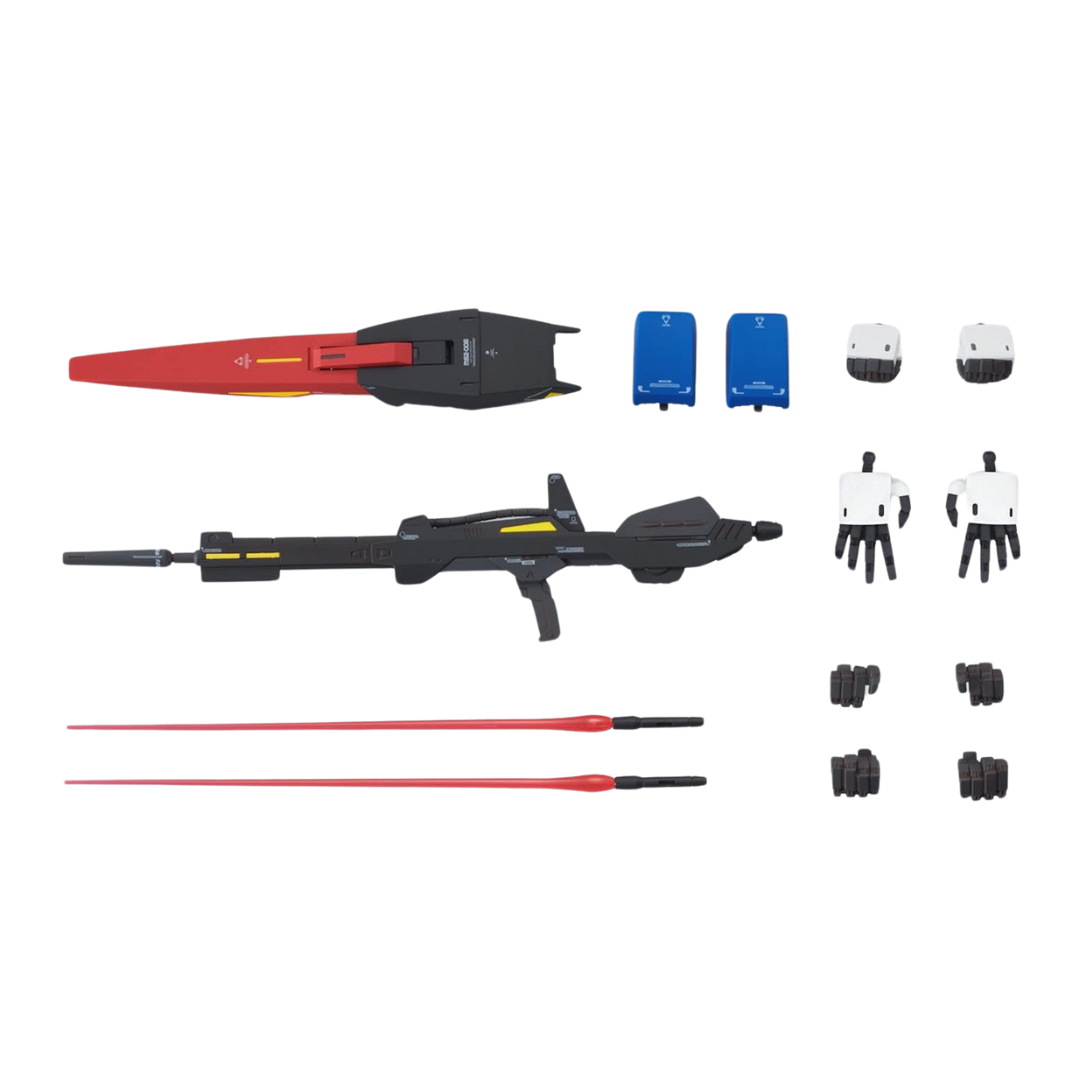 Bandai MG Zeta Gundam Ver. Ka model kit featuring transformable Wave Rider mode, articulated frame, and signature beam rifle from Mobile Suit Zeta Gundam.