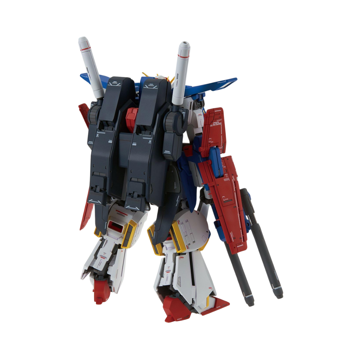 Bandai MG ZZ Gundam Ver. Ka model kit with full transformation, articulated frame, and powerful weapons from Mobile Suit Gundam ZZ.