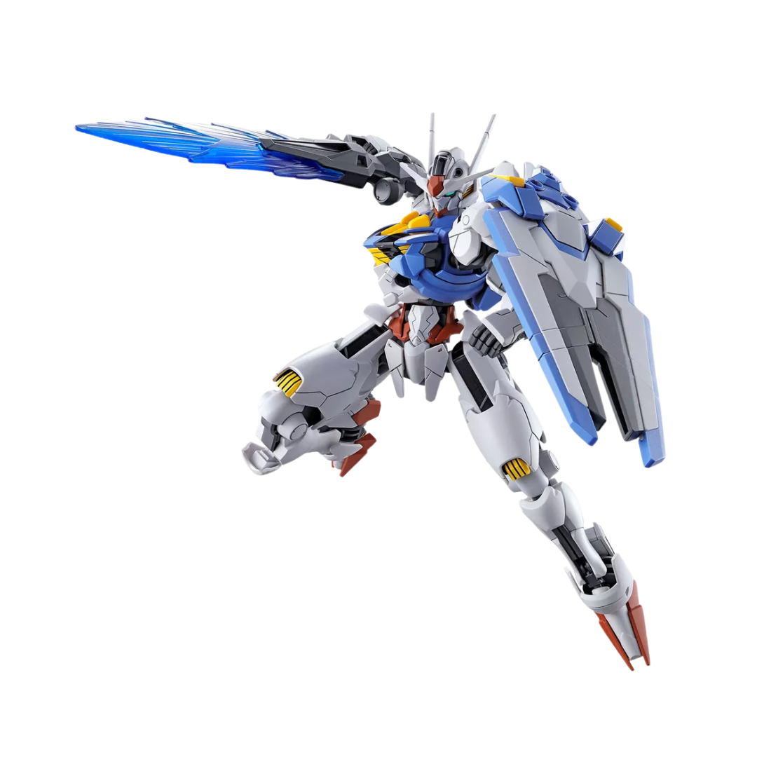 Bandai HG Gundam Aerial model kit from Mobile Suit Gundam The Witch from Mercury, highly detailed with articulation, weapons, and dynamic poseability.