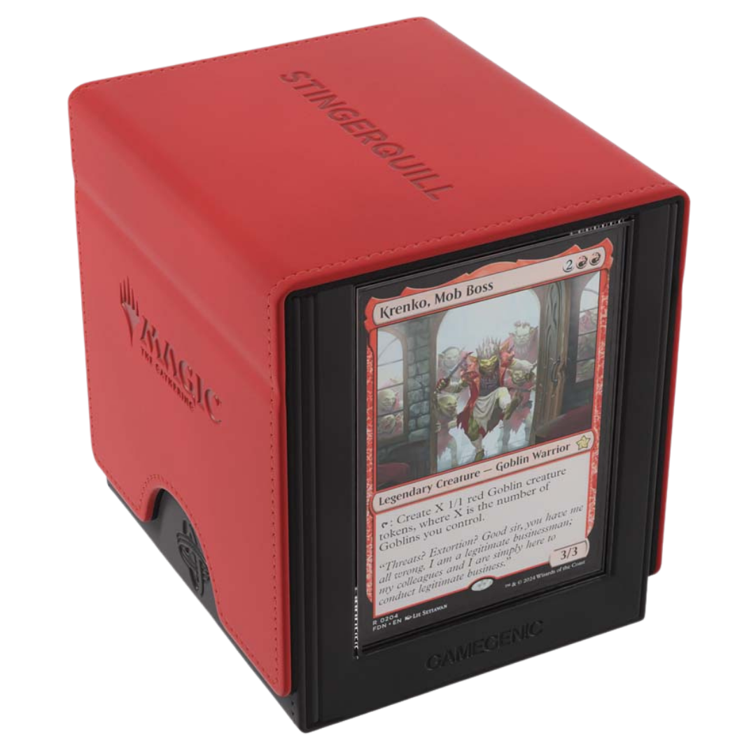 Gamegenic MTG Reality Fracture Sidekick Pro XL Stingerquill 100+ deck box with Commander display and accessory drawer