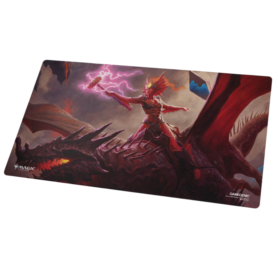 Gamegenic MTG Reality Fracture double-sided Kiora of Salt and Sand and Kiora of Fire and Ashes playmat