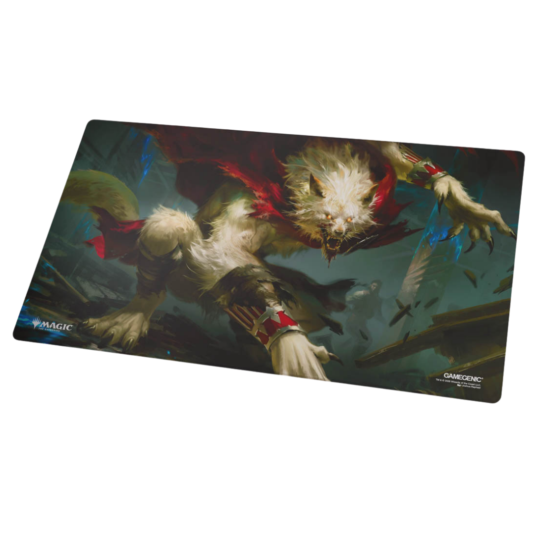 Gamegenic MTG Reality Fracture Edgar Ancient Bloodlord and Edgar Moonlit Sovereign double-sided playmat
