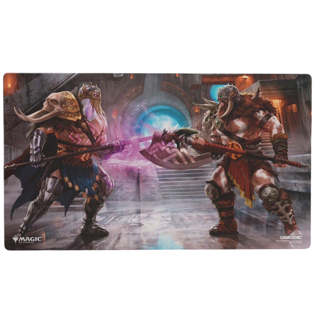 Gamegenic MTG Reality Fracture Garruk of the Veil and Garruk Uncursed shiny treatment playmat