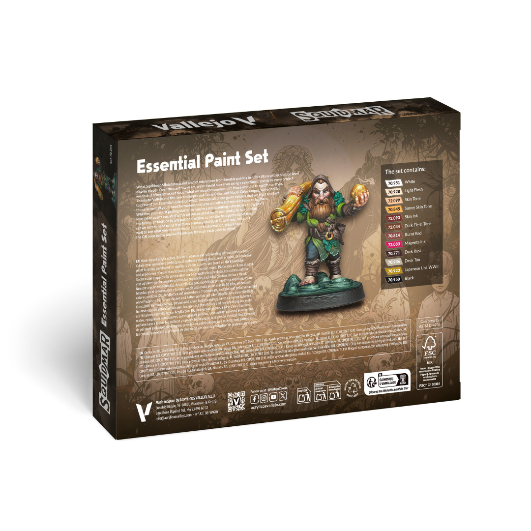 Vallejo - Squidmar Miniatures - Essential Paint Set (PRE-ORDER FOR 2024/11/15)