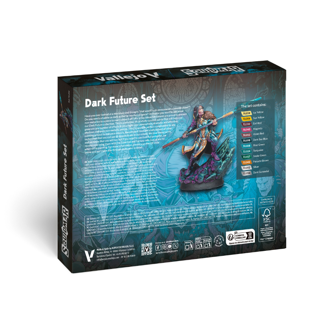 Vallejo - Squidmar Miniatures - Dark Future Paint Set (PRE-ORDER FOR 2024/11/15)