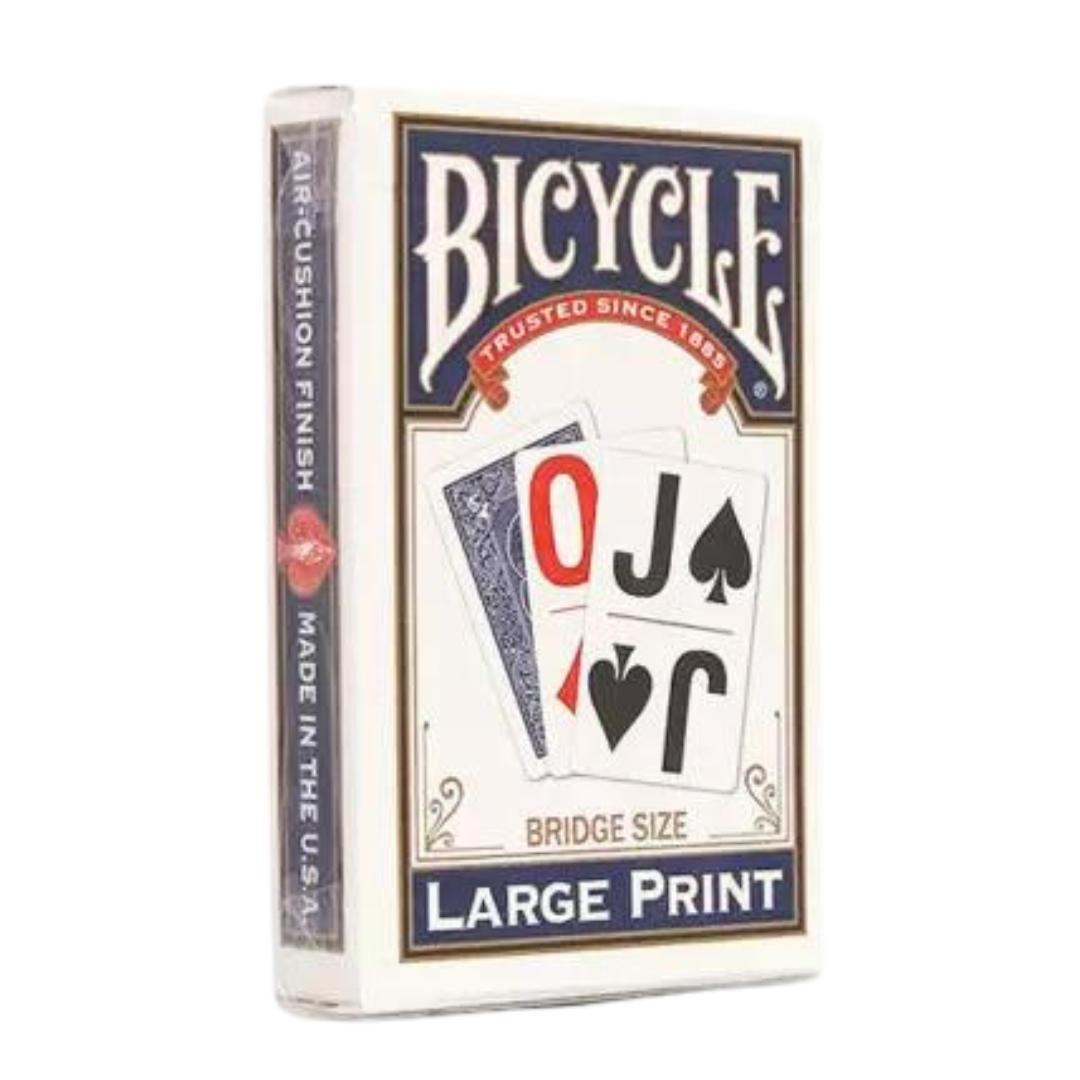 Bicycle Playing Cards - Bridge Size - LARGE Print (Blue)