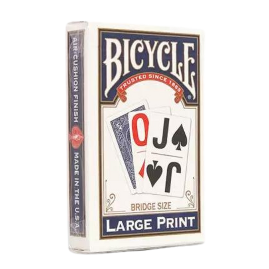 Bicycle Playing Cards - Bridge Size - LARGE Print (Blue)