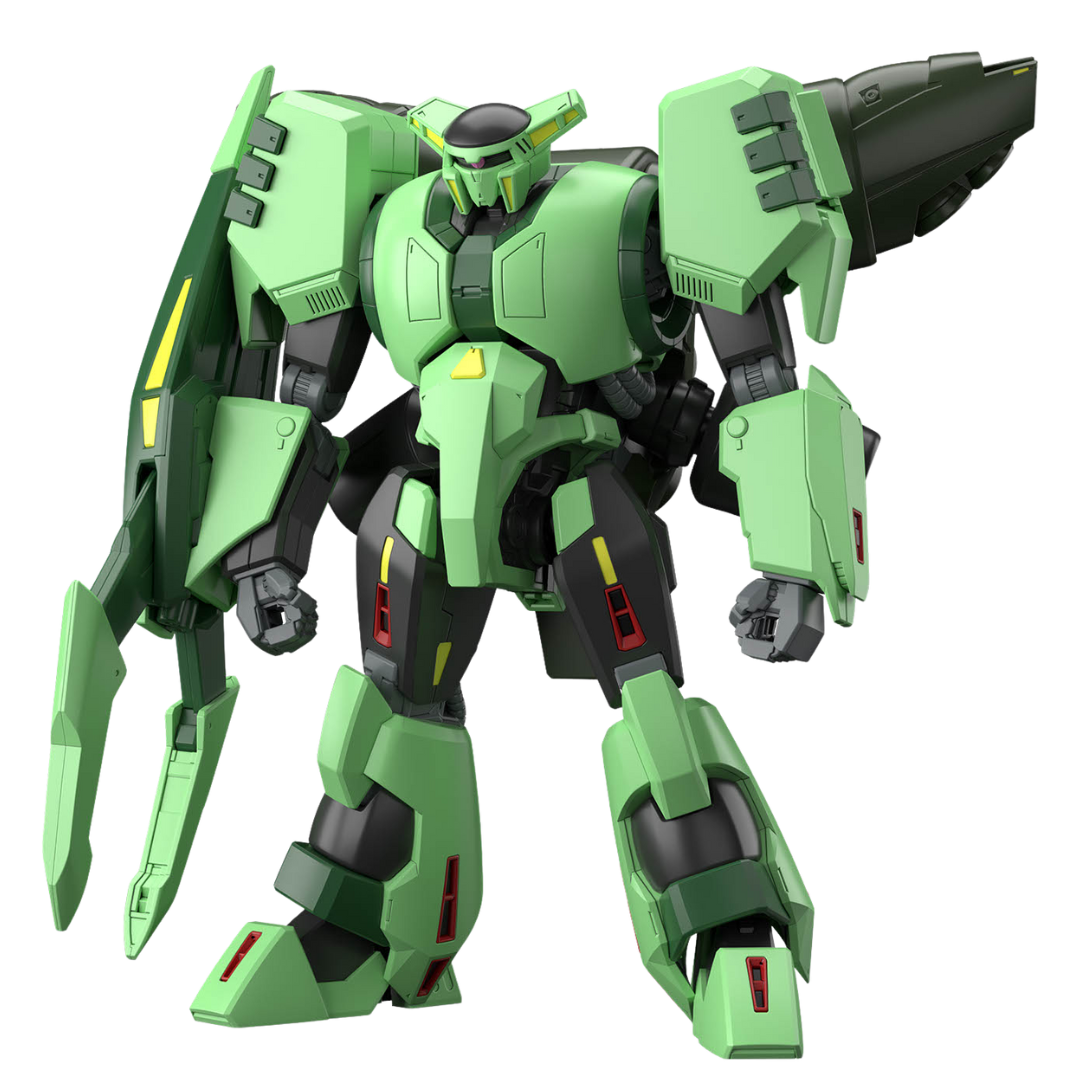 Bandai HG Bolinoak Sammahn model kit from Mobile Suit Zeta Gundam featuring its armored design, clawed arms, and powerful beam weaponry.